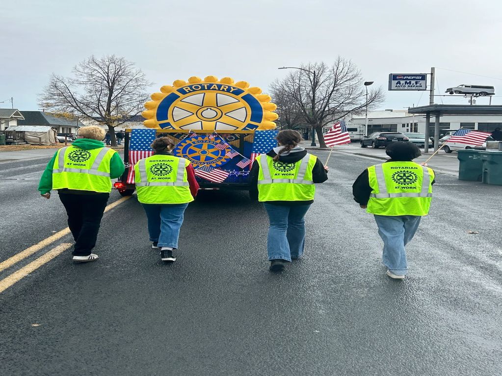 Rotary Float in Veteran's Day Parade