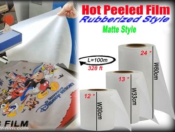 Printable DTF Film hot&cold Peeled PET film,matte style transfer prints