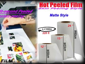 Printable DTF Film hot Peeled PET film instant peeled,matte style transfer prints