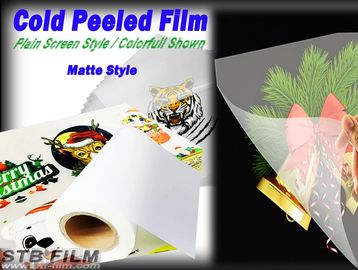 Printable DTF Film cold Peeled PET film,matte style transfer prints, good color transfer prints