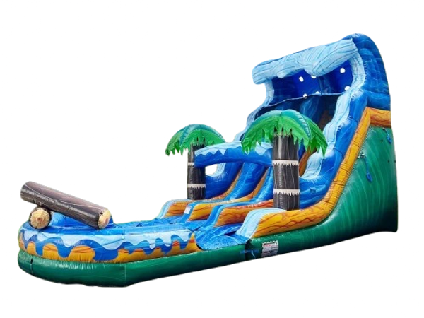 Dual lane waterslide 
