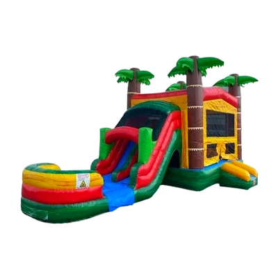 Bahama mama dual lane waterslide combo