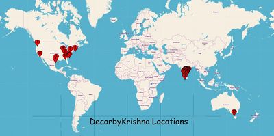 Decorbykrishna locations in India, USA and Australia