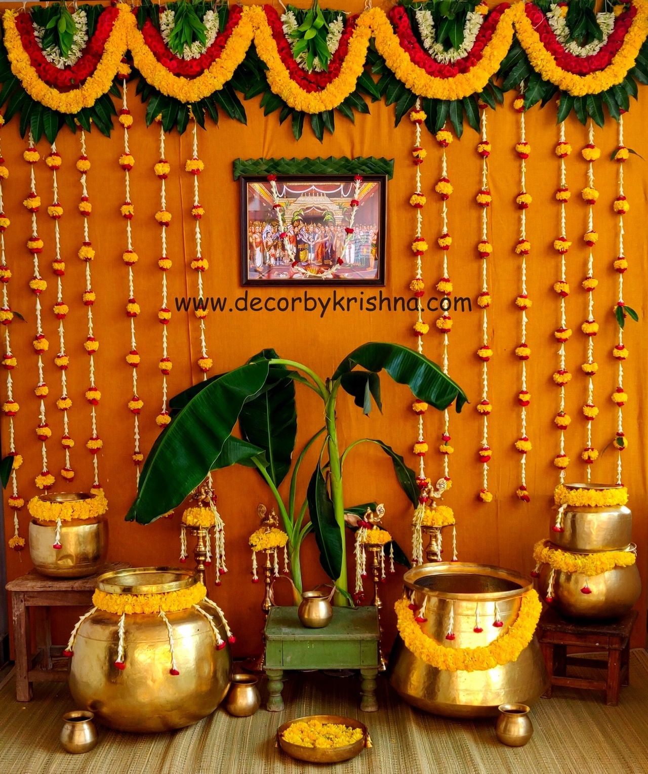 Shower in the Goodness of Natural Decor for your Mangalasnanam