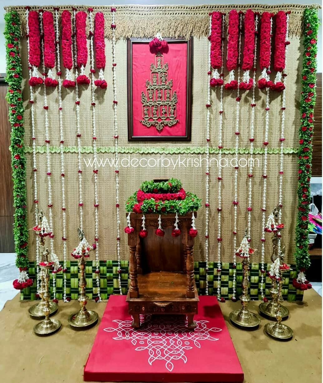 Seeking the divine blessings - Sri Satyanarayana Puja and Decor