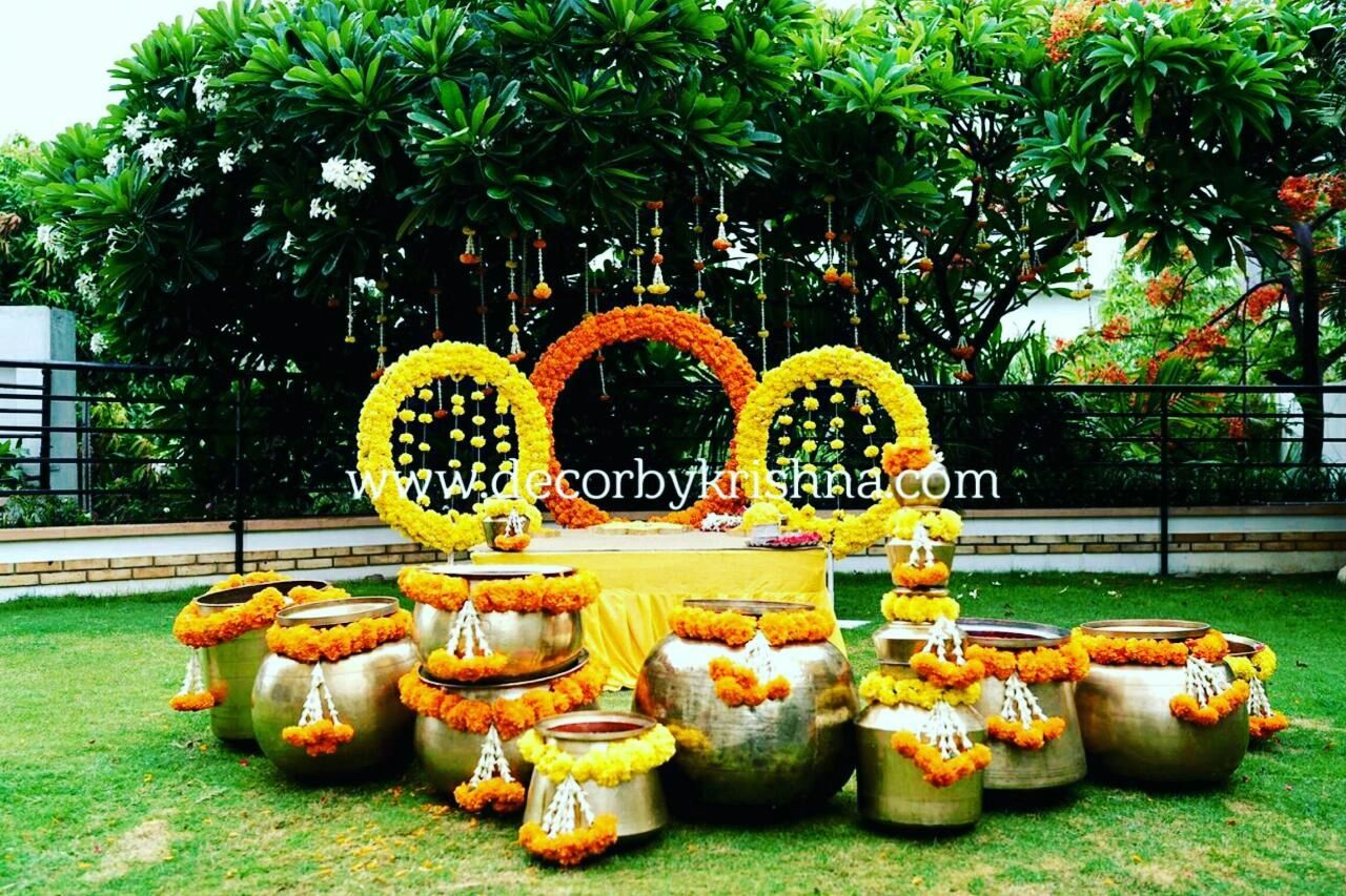 Fun& earth friendly mangalasnanam décor that ticks all your boxes