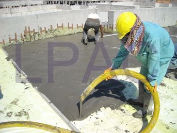 Lightweight Aerated Foam Concrete Roof Thermal Insulation Laying