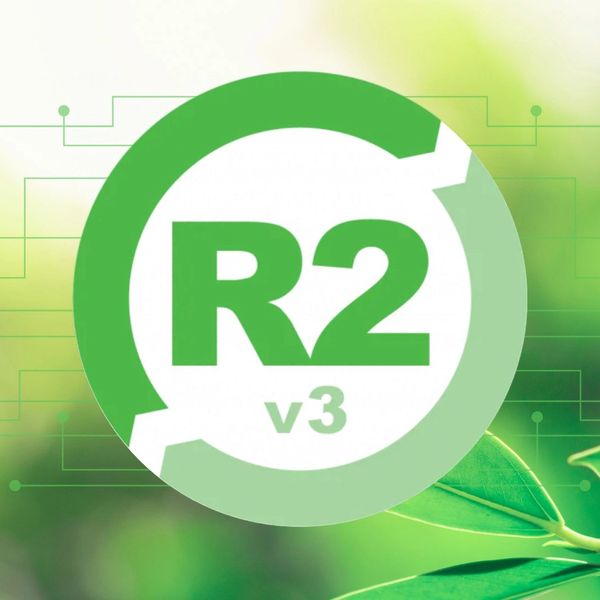 A photo of the R2v3 Certification symbol. 