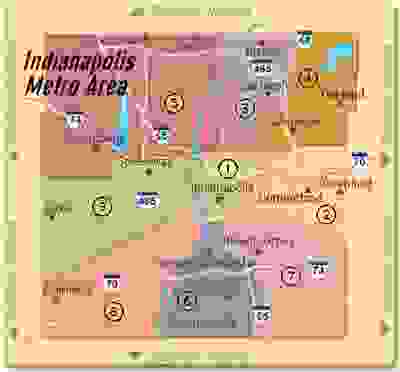 Areas | Hoosier Process Service, LLC
