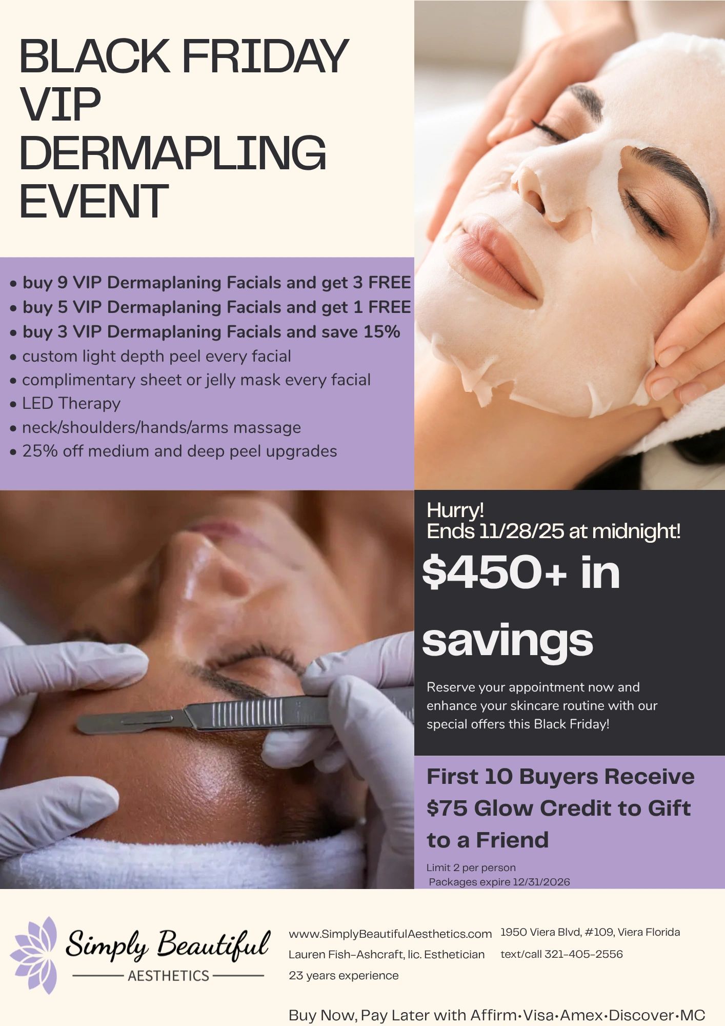 Dermaplaning sale