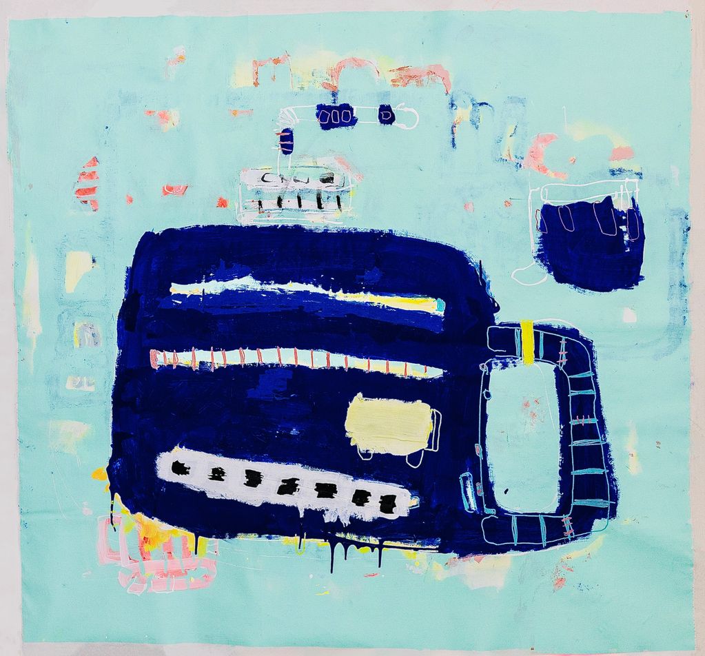 Acrylic, Ink, and Oil Pastel on Canvas
40x40 in.