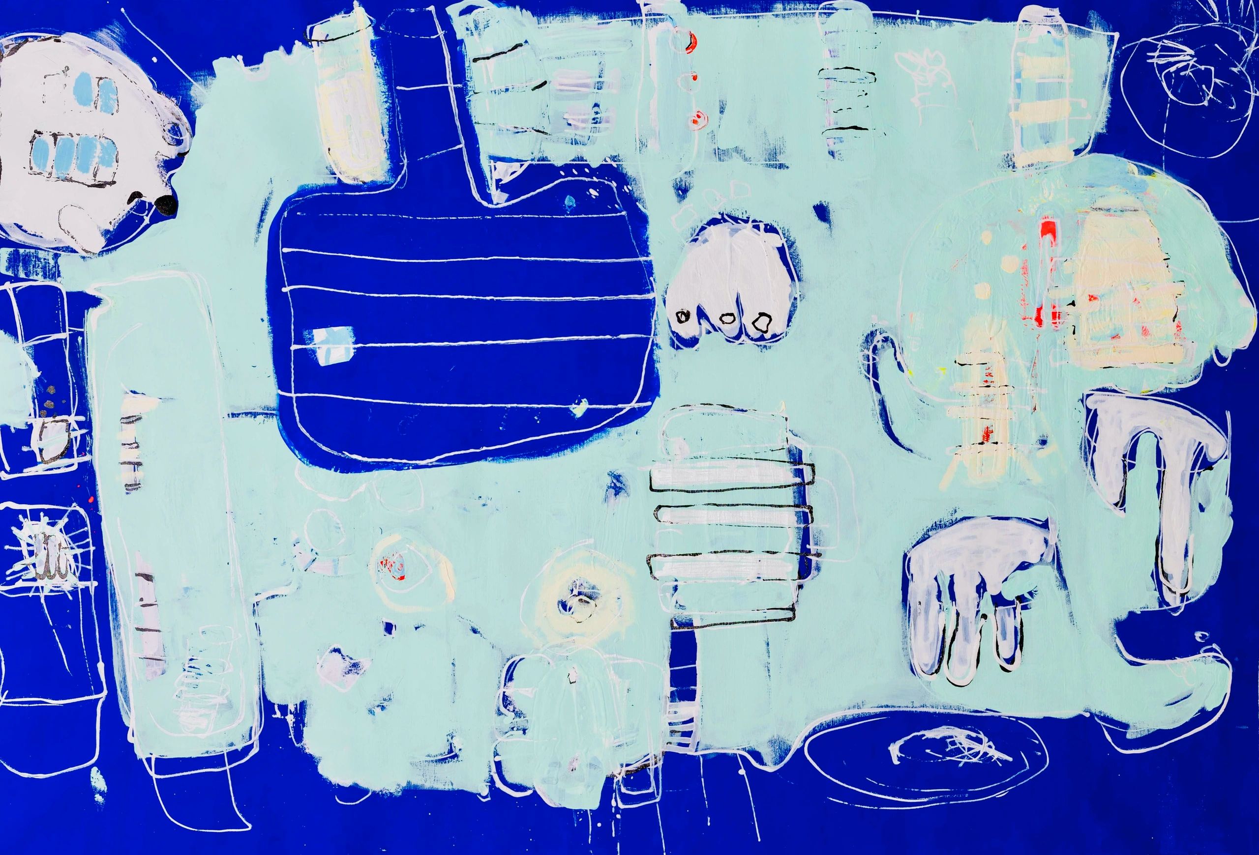 Acrylic and Ink on Canvas
60x40 in.