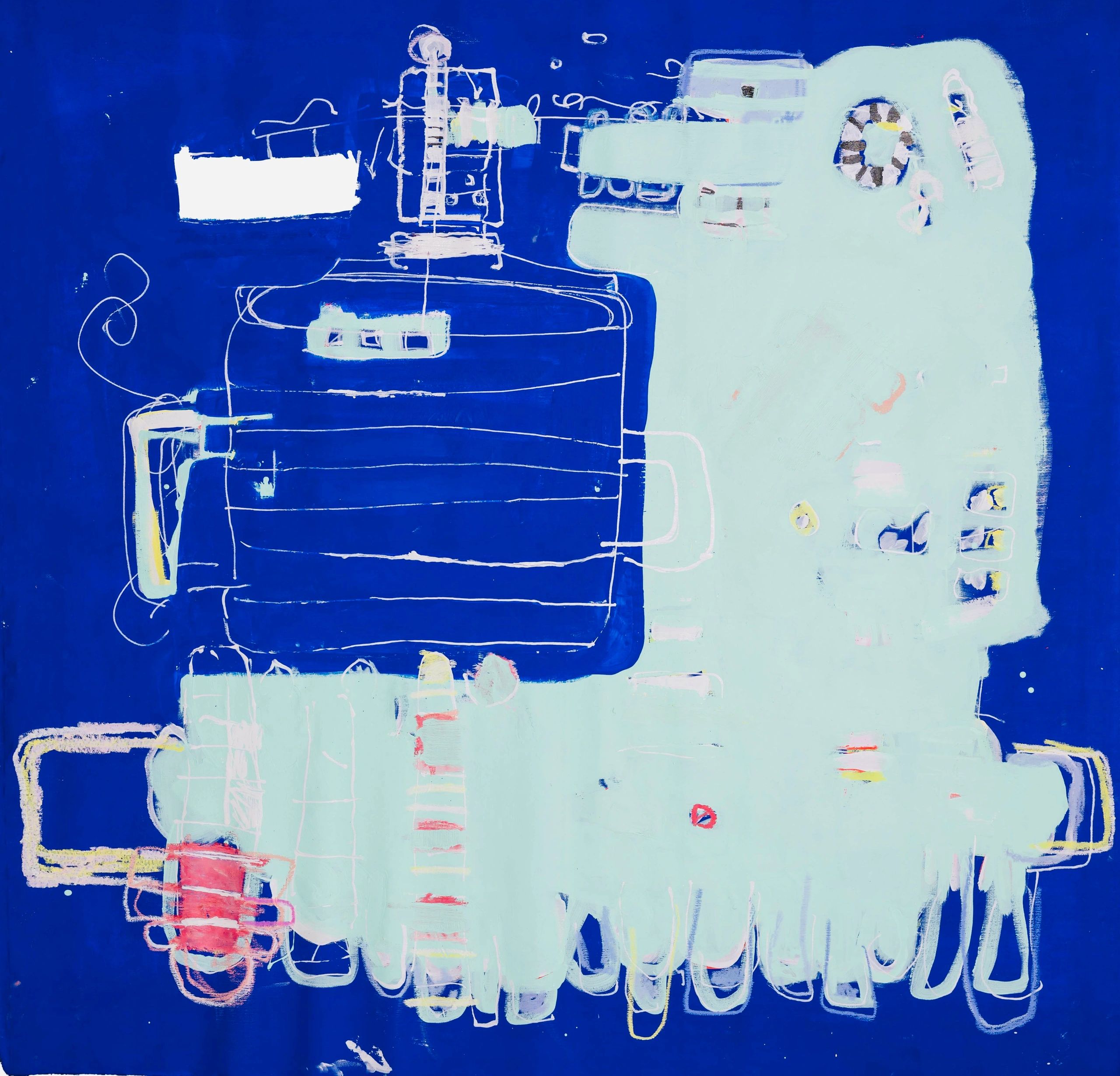 Acrylic, Ink and Oil Pastel on Canvas
40x40 in.