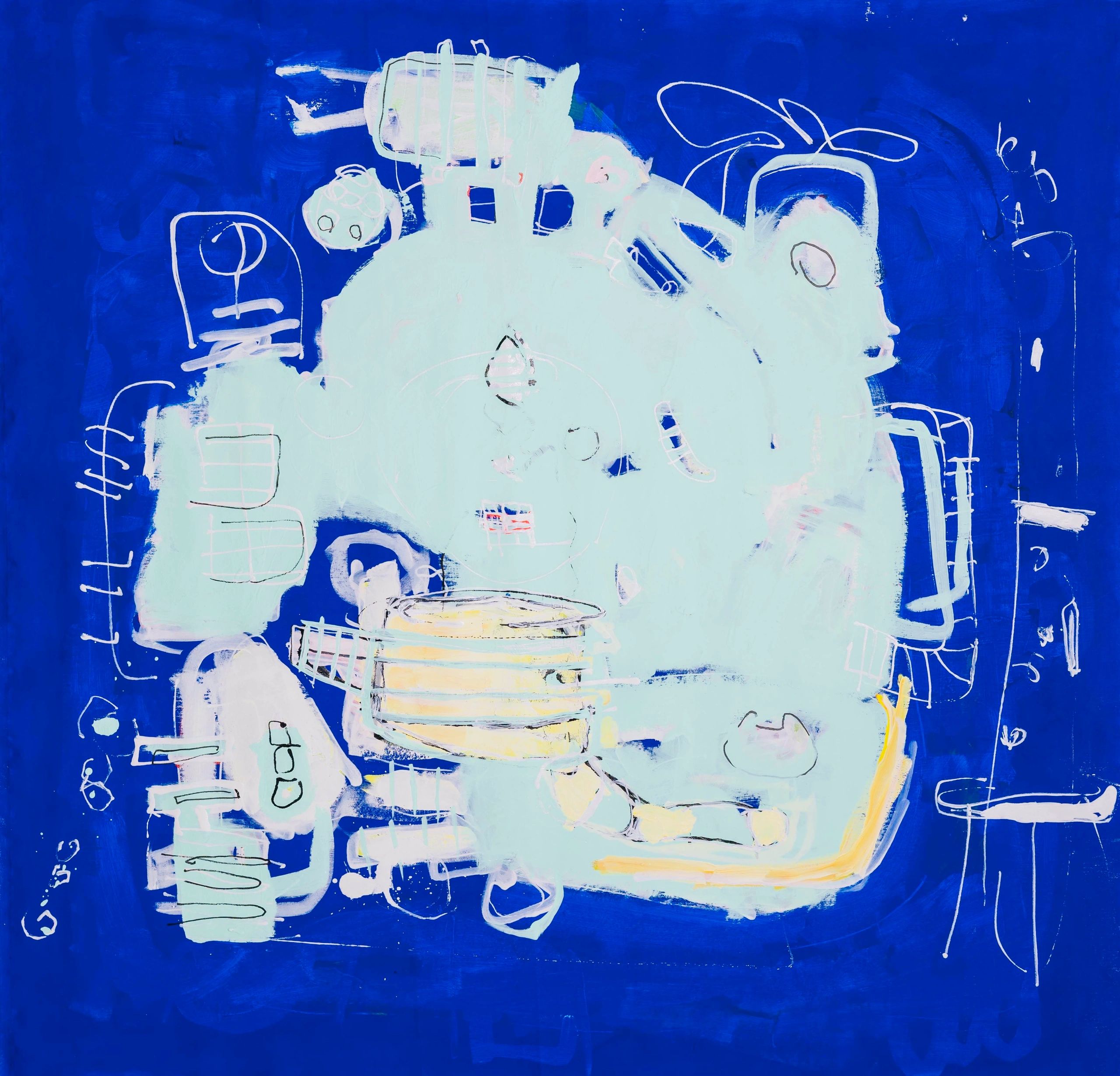 Acrylic and Ink on Canvas
40x40 in.