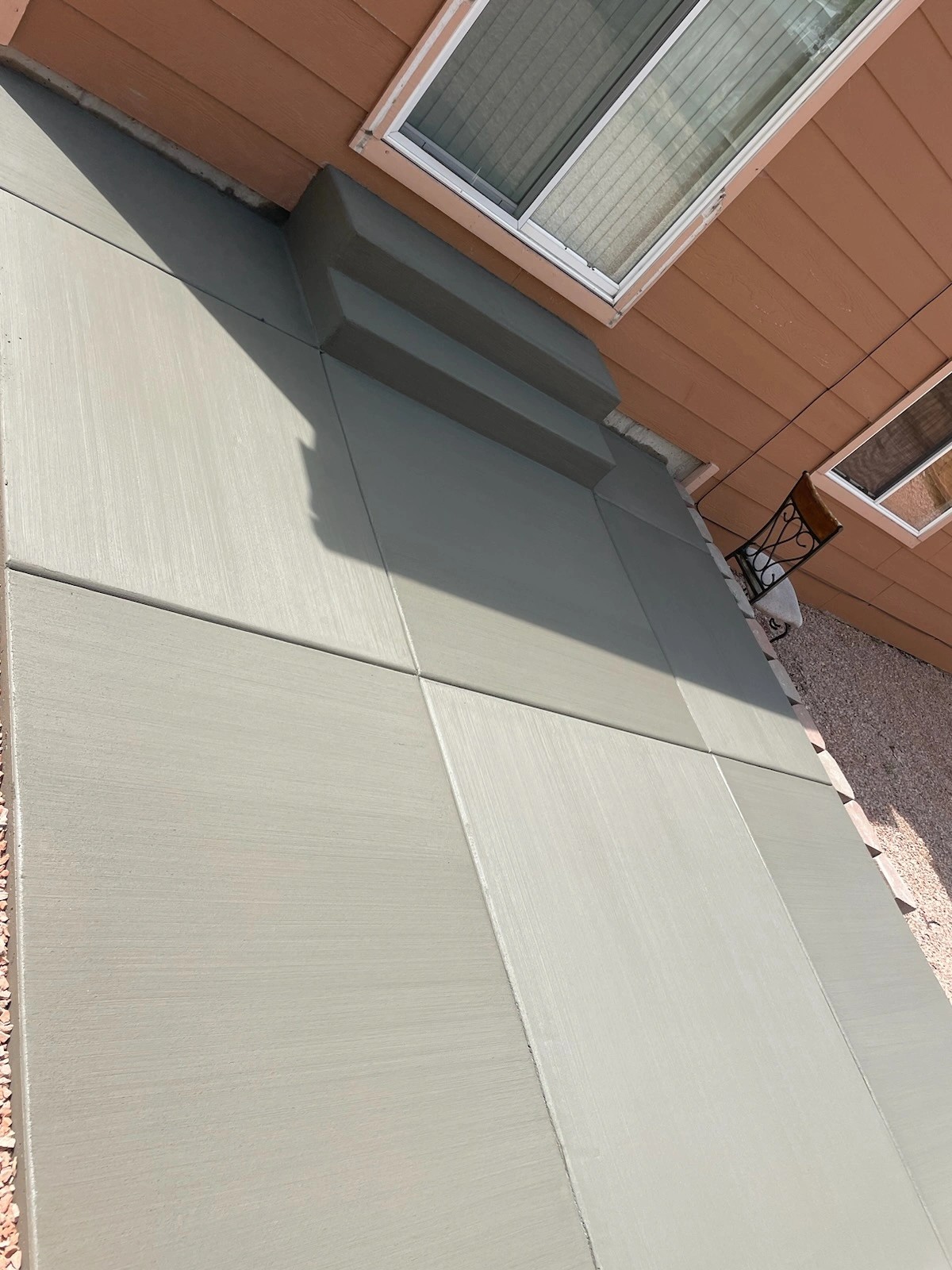Finished concrete flatwork project in Colorado Springs