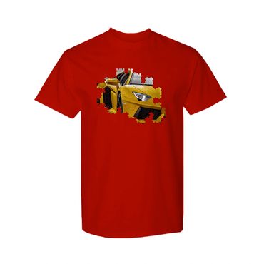 Playera de un Lamborghini amarillo