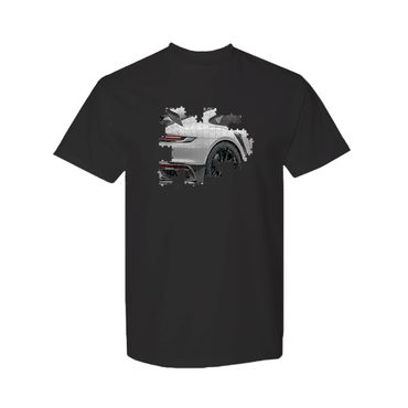 Playera de un Porsche gris