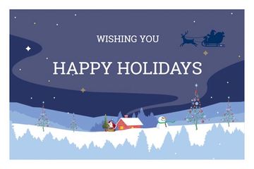 mail carrier holiday scene 50 pack