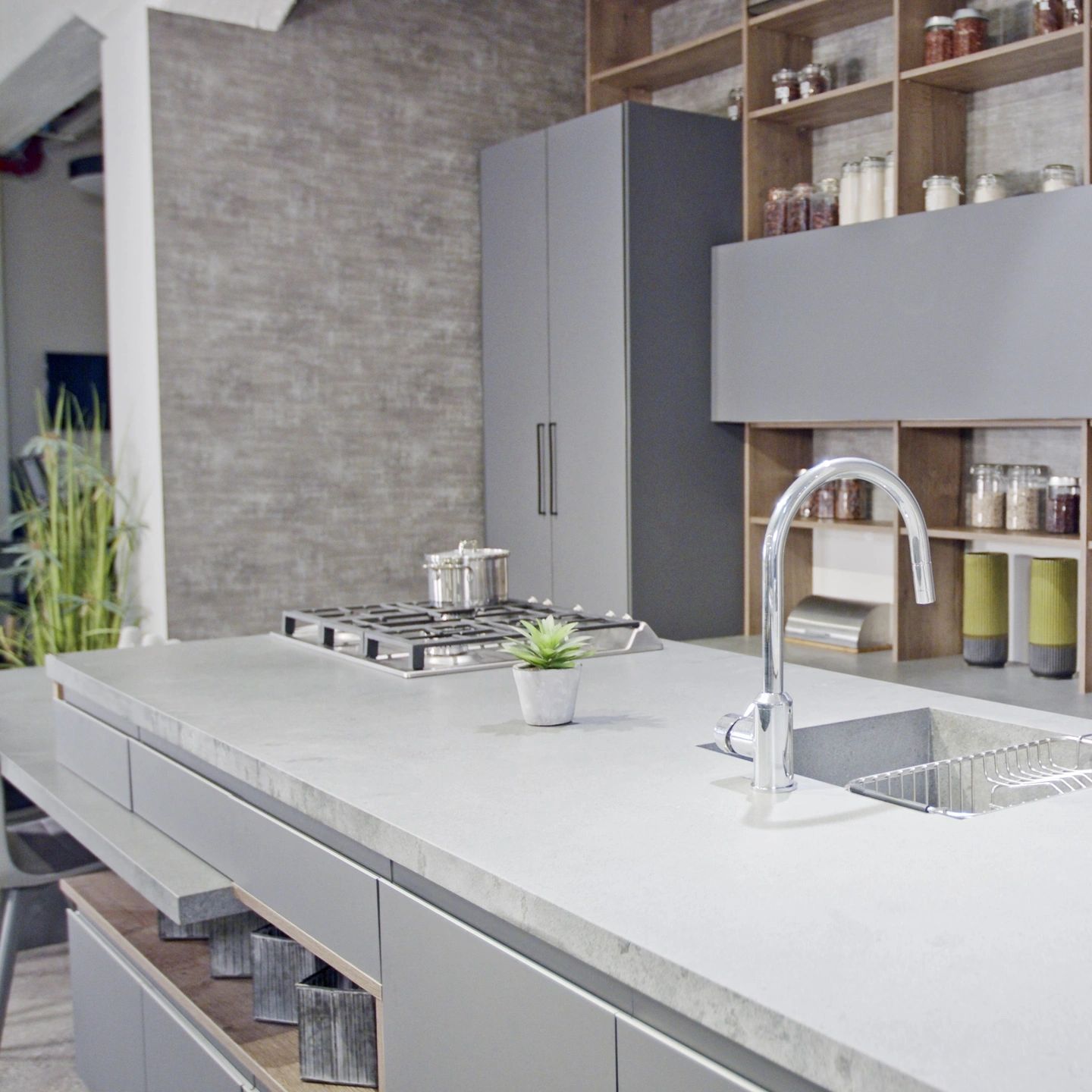 Clean, new kitchen installed in co-op or condo apartment.