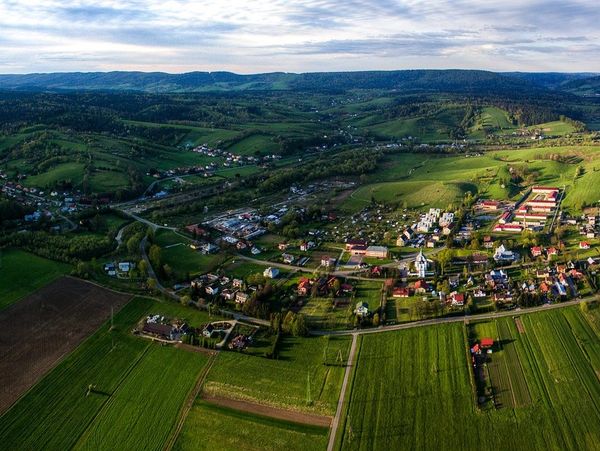 Uherce Mineralne z lotu ptaka