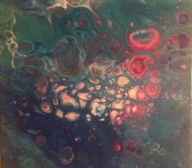 Collective energy abstract painting - Neptune's Delight