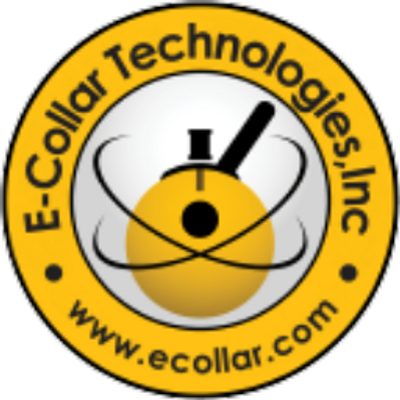 Logo of E-Collar Technologies, Inc. with a yellow and black design and website URL.