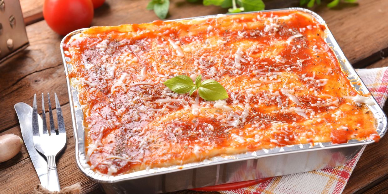 MOJO's classic Caprese style baked lasagna.