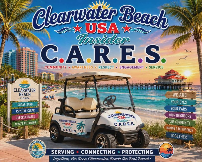 Clearwater Beach USA C.A.R.E.S. promoting community and service.
