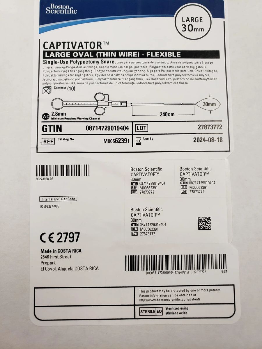 BOSTON SCIENTIFIC 6239 Captivator Large Oval (Thin Wire) Flexible