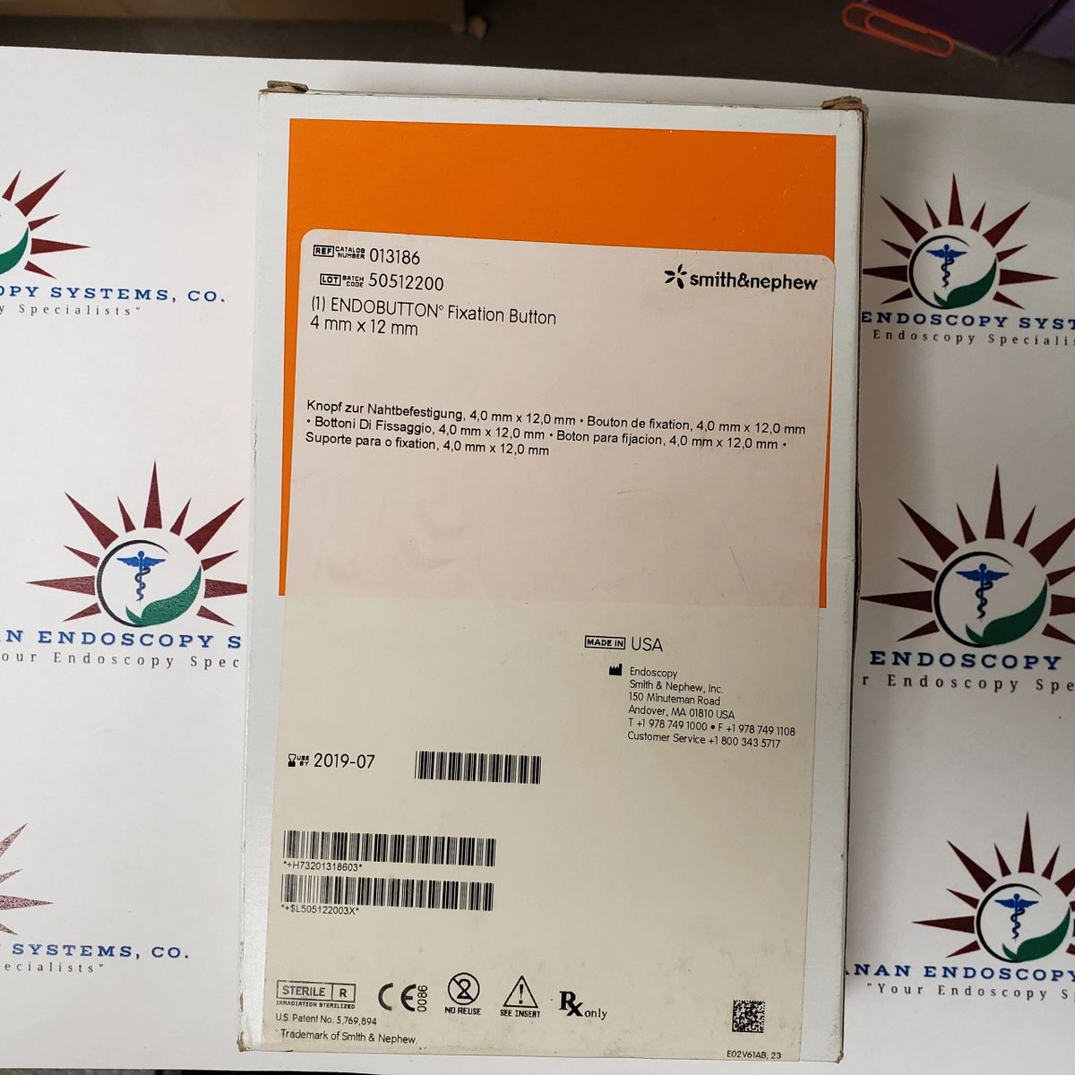 SMITH & NEPHEW 013186 ENDOBUTTON FIXATION BUTTON 4mm x 12mm (X)