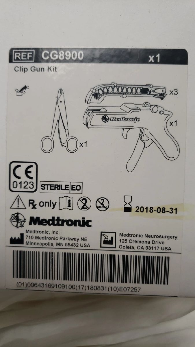 Medtronic CG8900 Clip Gun Kit X1