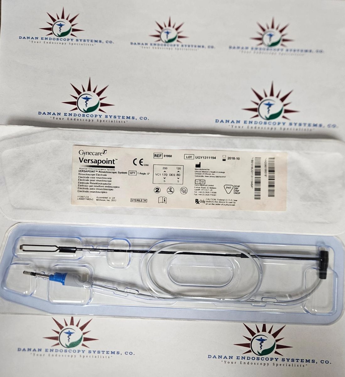 Ethicon 01950 Gynecare Resectoscope Electrode Bipolar 0 Degree (X)