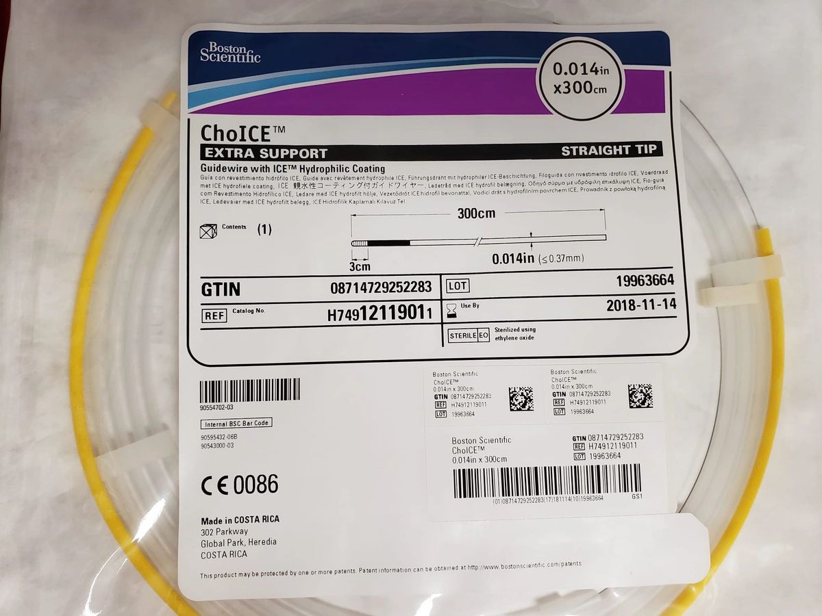 BOSTON SCIENTIFIC 1211901 ChoIce Extra Support Straight Tip 0 014 X boston-scientific-1211901-choice-extra-support-straight-tip-0-014-x