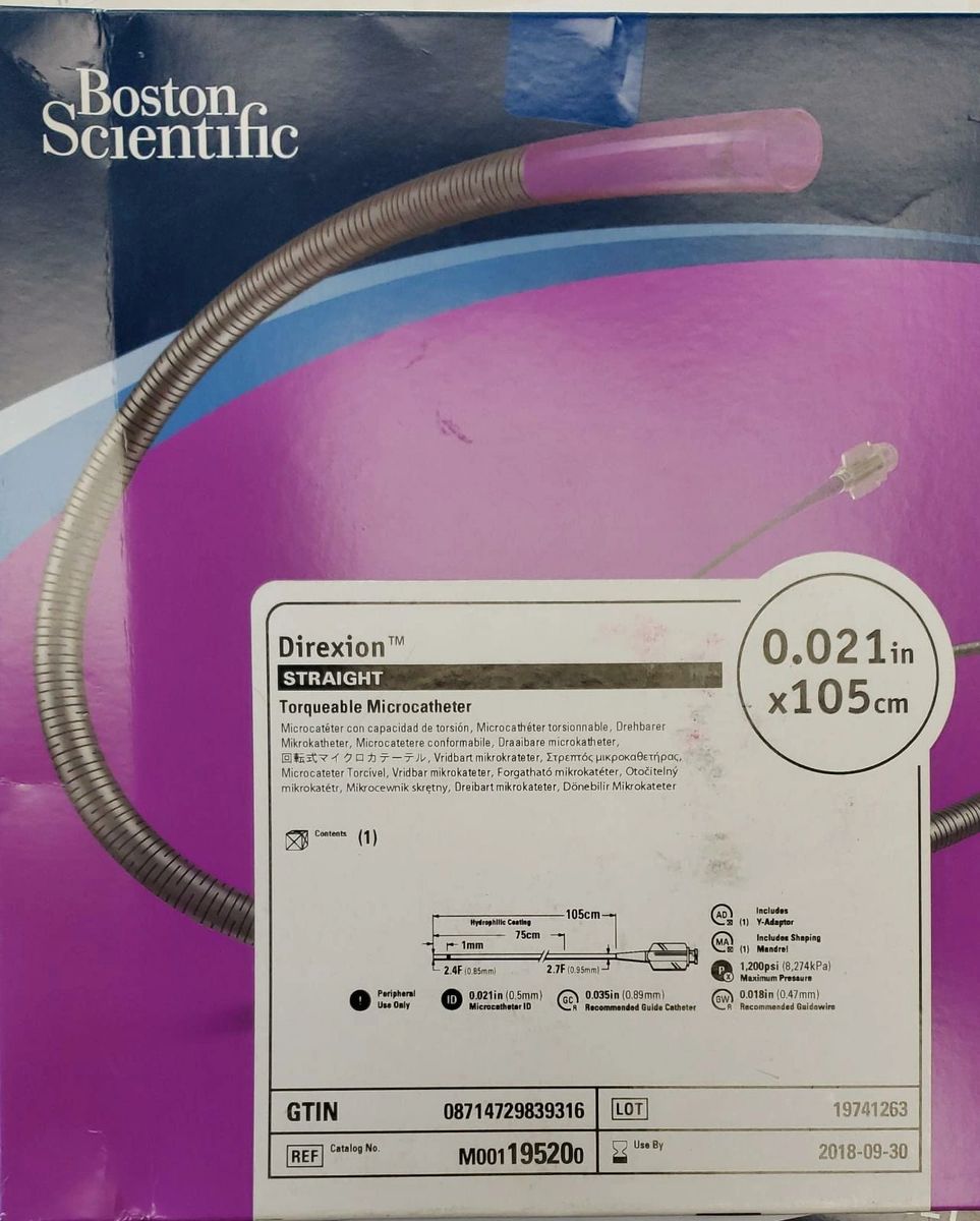 BOSTON SCIENTIFIC 19520 Direxion Straight 0.021in X 105cm (X)