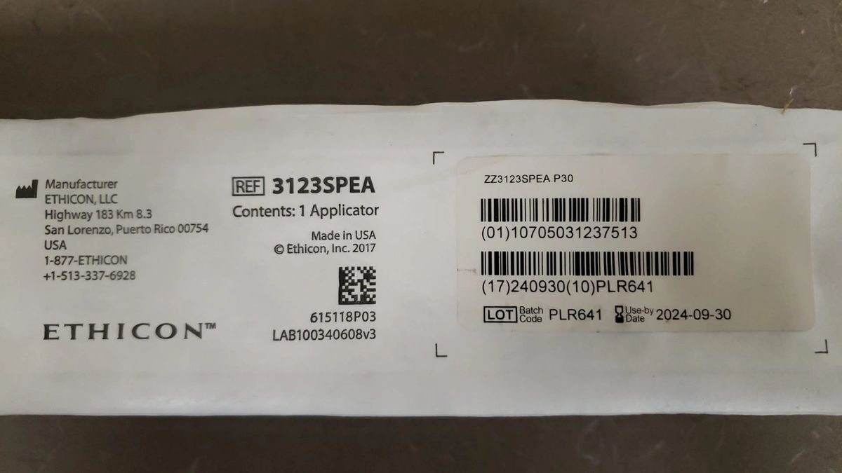 ETHICON 3123SPEA Surgicel Endoscopic Applicator for oxidized