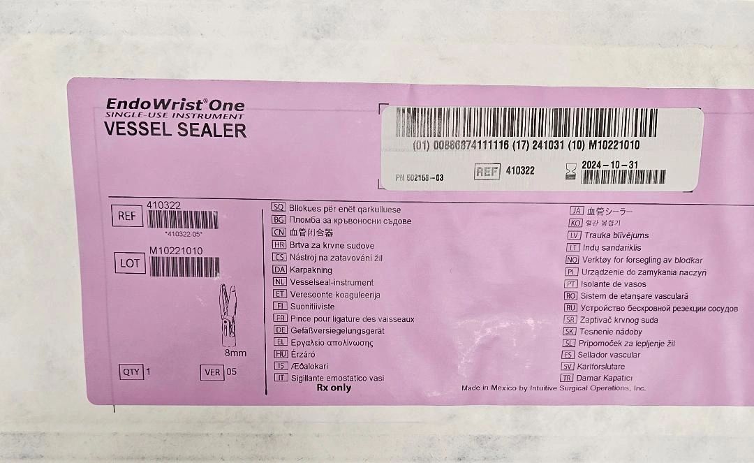 INTUITIVE SURGICAL DA VINCI Si 410322 ENDO WRIST ONE SINGLE-USE ...