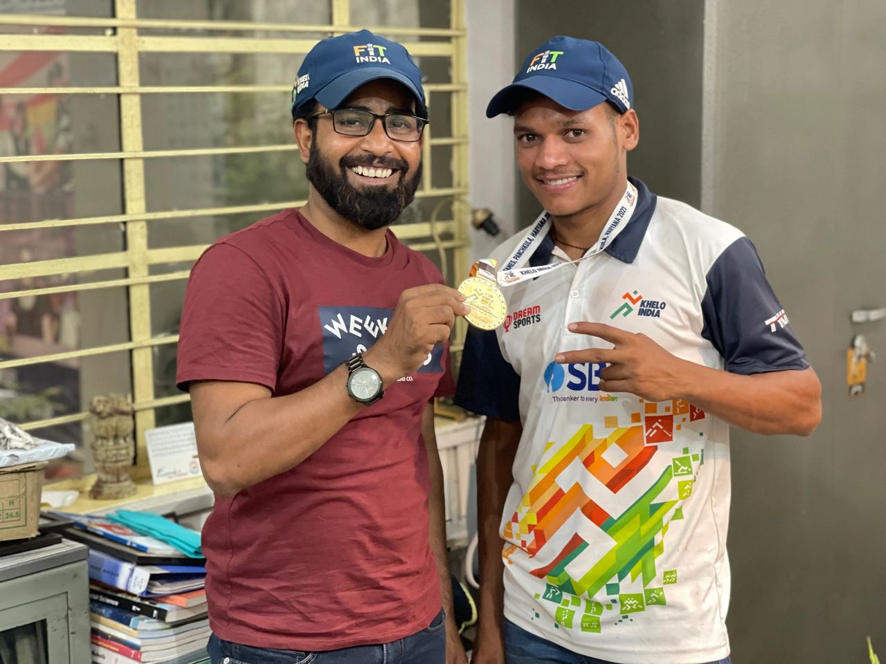 Sadanand with Faiz Anwar after interview 