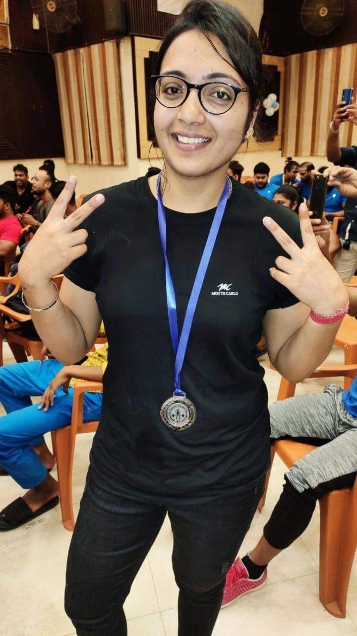 SHRADHA SHARMA (The power girl- winner of gold and silver medals