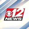 CBS 12 News logo with red and white colors.