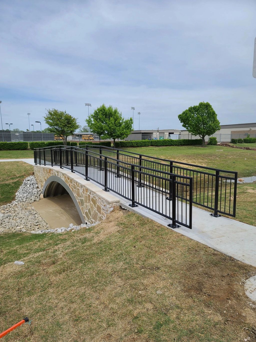 Pedestrian Bridge, culvert provided by contech
