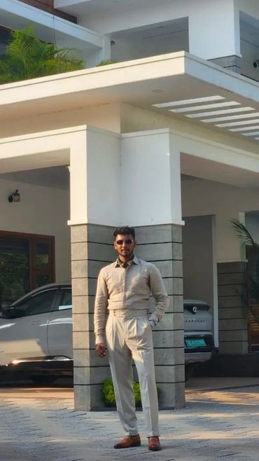 Bespoke linen shirt with Gorkha trousers for our customer from Bengaluru