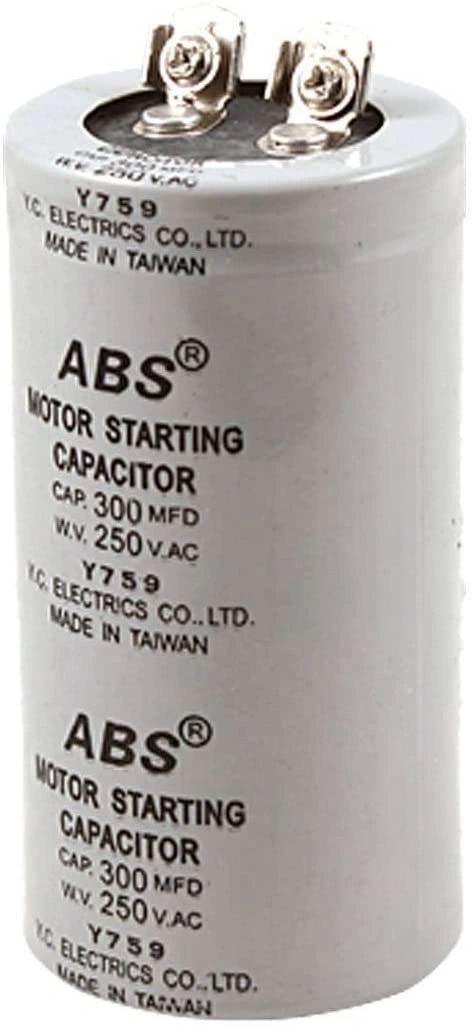Condensatori Avviamento Motore 300uF 250V AC - Pack Da 5, Terminali A Vite, Nuovi Per CD60