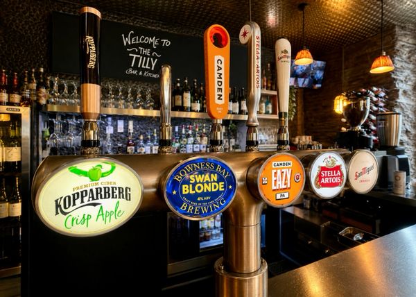 Bar in the centre of Windermere, our draught beers 