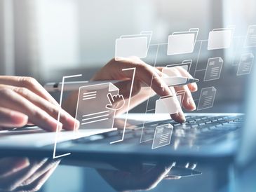 A person using a software tool