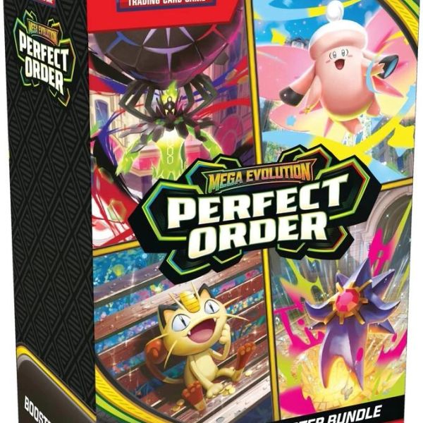 Mega Evolution Perfect Order trading card game box.