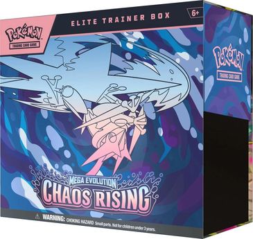 Pokémon Mega Evolution Chaos Rising Elite Trainer Box.