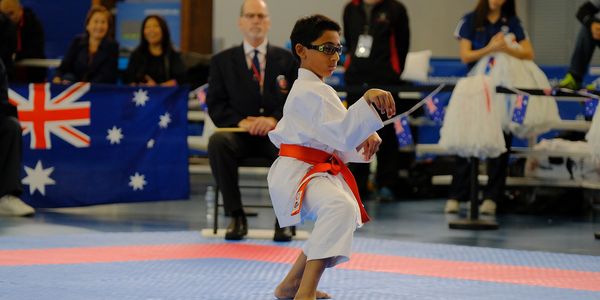 TKC student Prithvi Paruchuri during Bronze medal match at IKGA Global Championship - Vancouver 2017