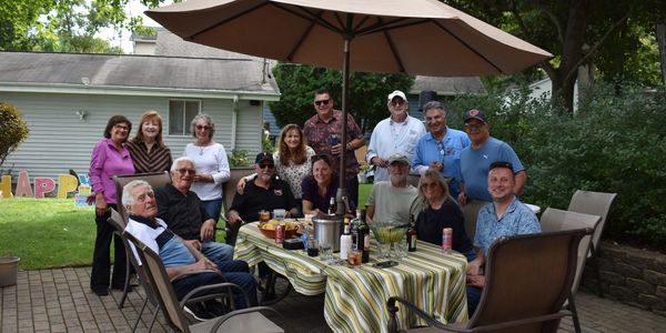 Club Members at Lunch after Lake Geneva Antique Boat Show Sept. 27, 2026