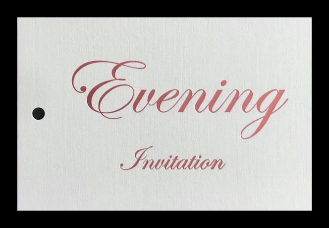 Evening Invitation Tying The Knot with Pink foil Pk5