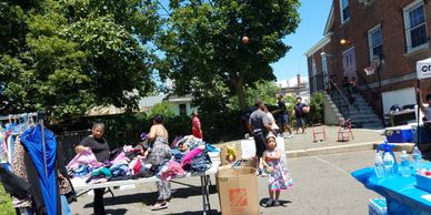 Clothing Give-away at a CCSPA local fair